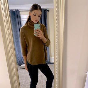 Cozy Cowel Neck Sweater Chestnut brown